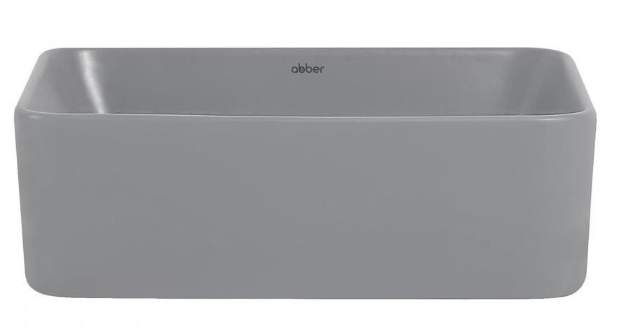 Раковина Abber Rechteck AC2213MG 40.5 см матовый серый