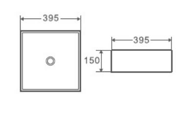 Раковина WeltWasser Elbach 20755 MB 39.5 см, 10000005793 матовый черный