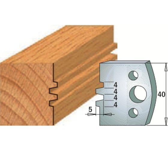 Комплект из 2-х ножей SP (40x4 мм) CMT 690.075