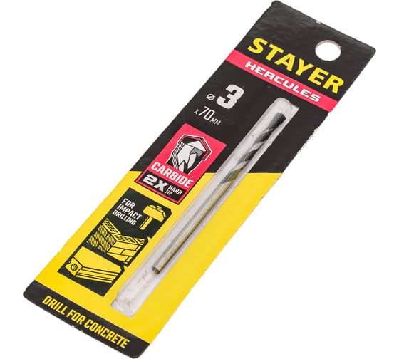 Cверло по бетону Stayer Hercules 3x70 мм 2915-070-03_z01