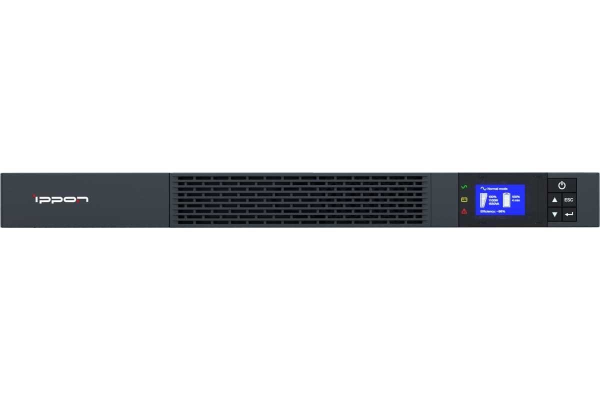 Источник бесперебойного питания Ippon Smart Winner II 1550 1U 1000Вт 1500ВА черный 1384148