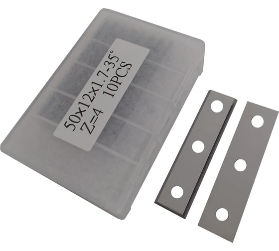 Нож сменный твердосплавный FHONK 50x12x1.7 стандарт HW 35º Z=4 NR (упаковка 10шт) 501217FK08-10