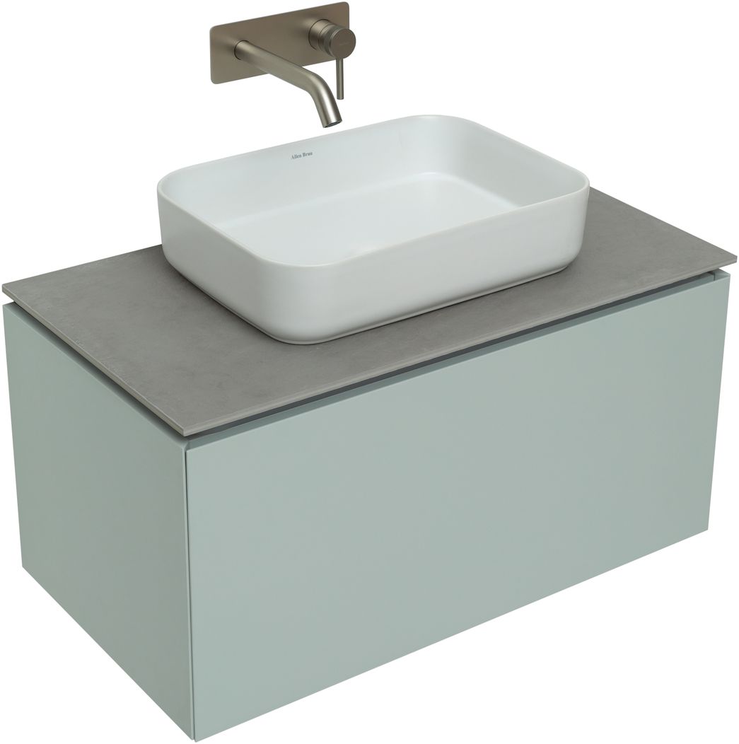 Мебель для ванной Allen Brau Infinity 85 см, 1 ящик, рapyrus white matt