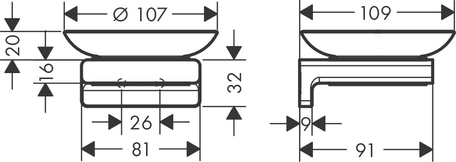 Мыльница Hansgrohe AddStoris 41746990 золото