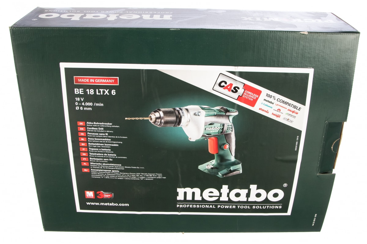 Аккумуляторная дрель-шуруповерт Metabo BE 18 LTX 6 600261890