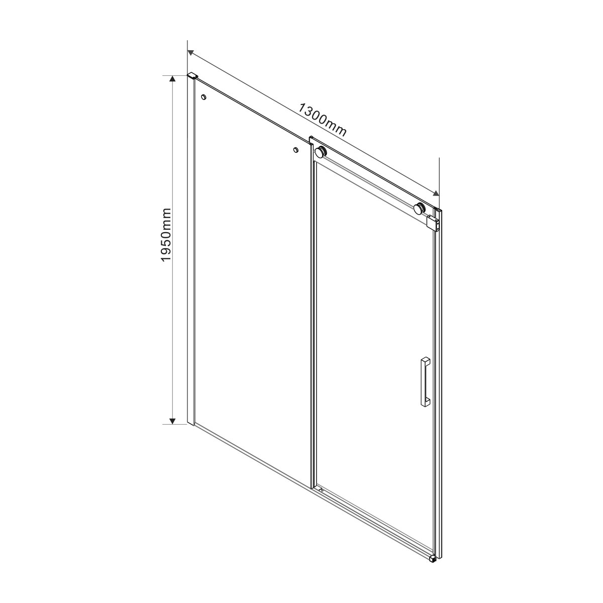 Душевой уголок Vincea Como 130x90 VSR-1C9013CLB черный, прозрачный