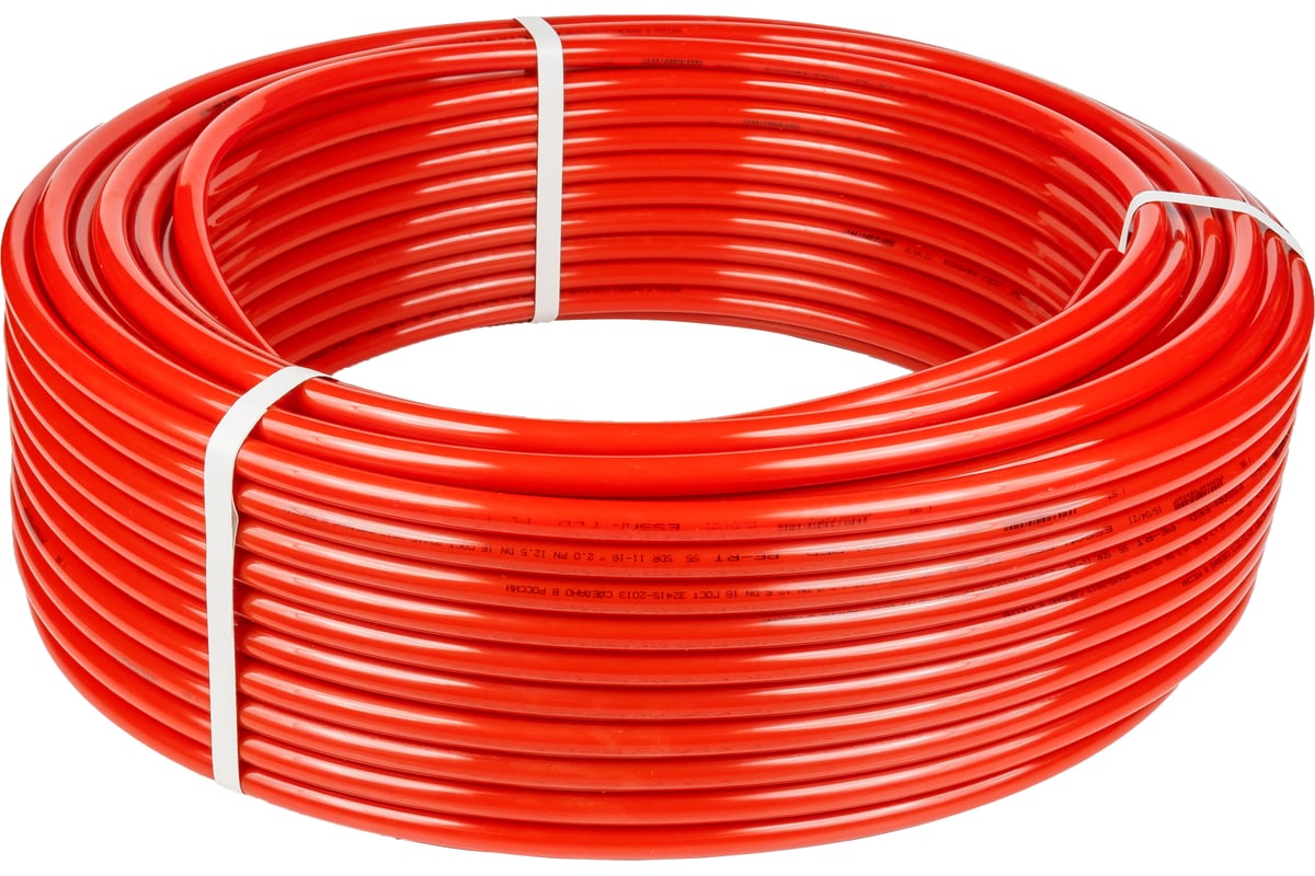 Труба из сшитого полиэтилена Essan СТ RED PE-RT 16x2.0, красный, 100 м 30111988