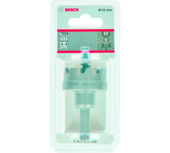 Коронка Precision for Sheet Metal с твердосплавными напайками 41 мм Bosch 2608594146