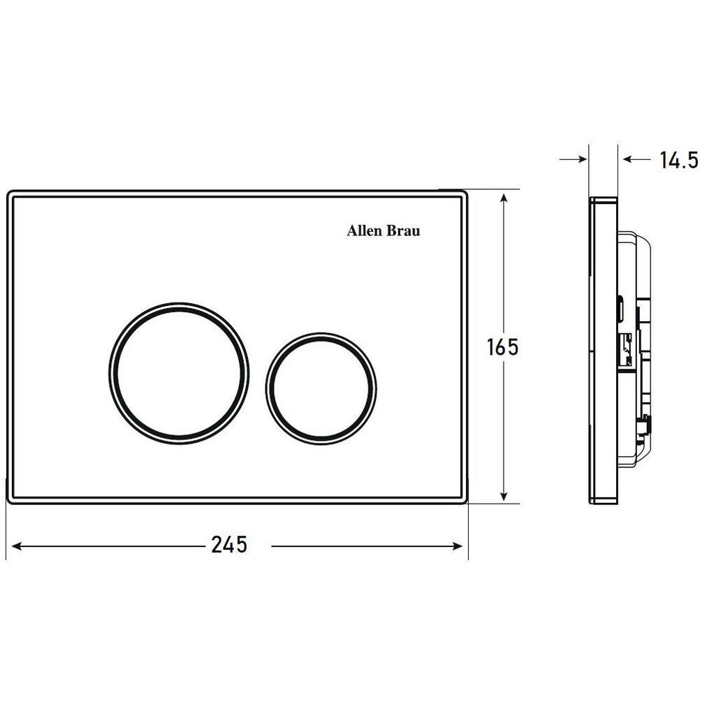 Кнопка смыва Allen Brau Priority 9.20001.MG сатин