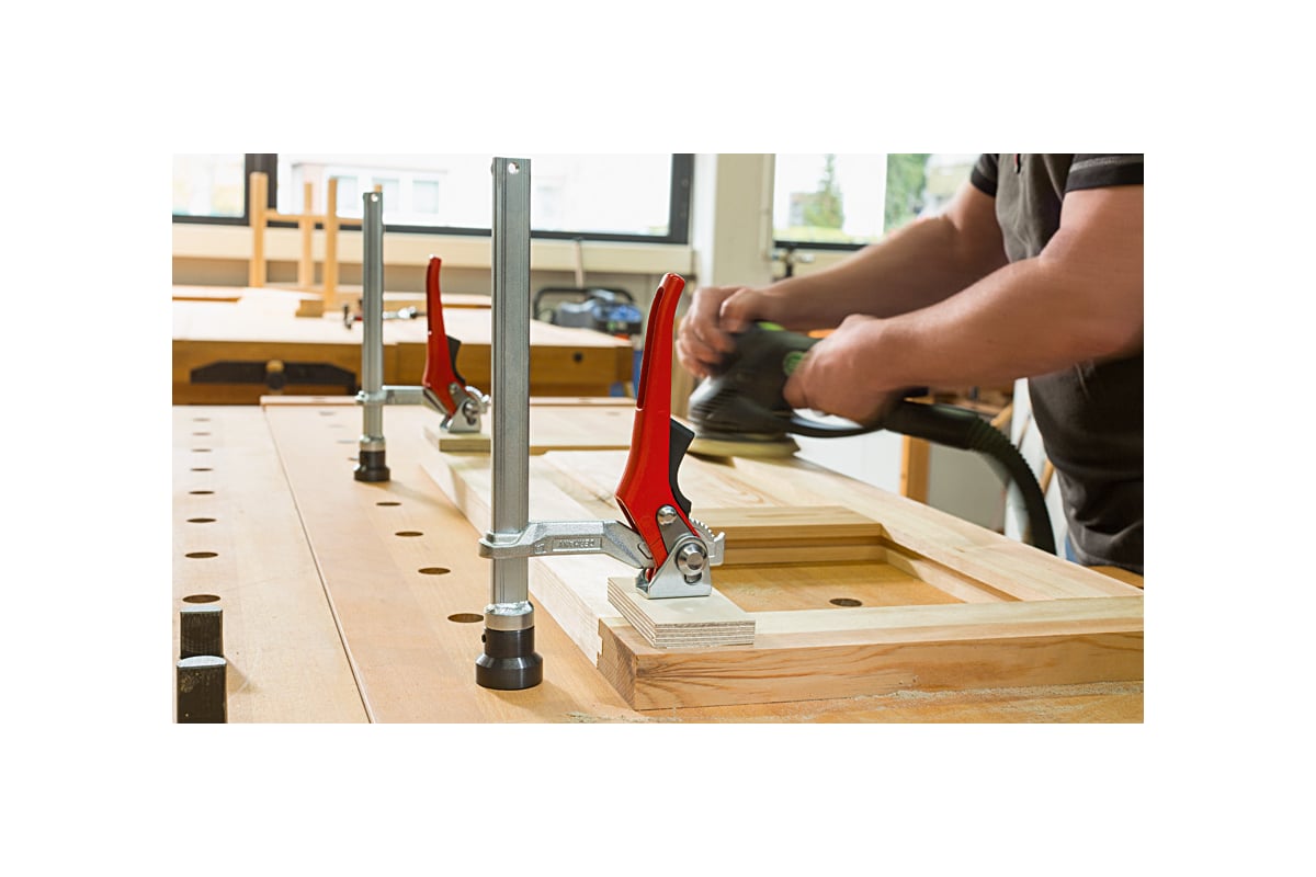 Зажимной элемент для сварочных столов BESSEY 300/40-175, 5.5 кН, рычажная рукоятка BE-TWV28-30-17H