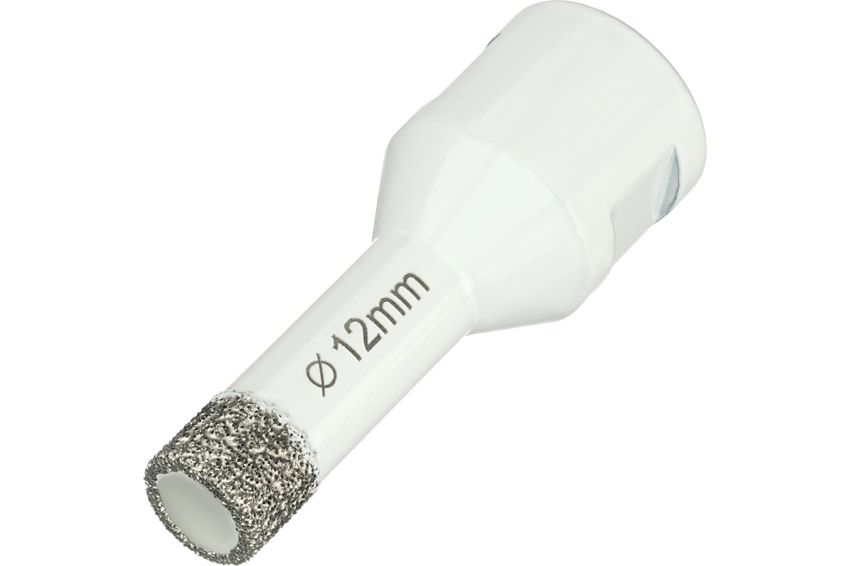 Алмазная коронка по керамограниту 12 мм, M14 на УШМ Diamond Industrial DIDKVP12M14