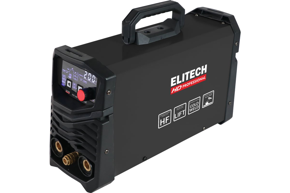 Инверторный сварочный аппарат Elitech HD WM 200 DC Pulse 204475