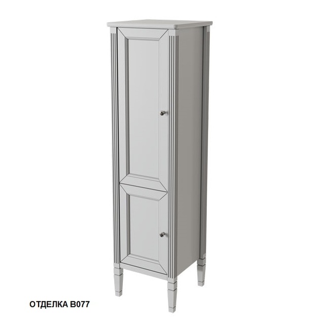 Шкаф пенал Caprigo Albion Promo 46 см 33351L-В077 bianco grigio с патиной