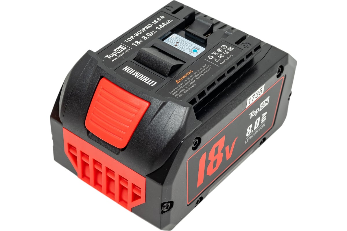 Аккумулятор для BOSCH PROCORE 18V 8.0AH (LI-ION) Topon TOP-BOSPRO-18.8.0