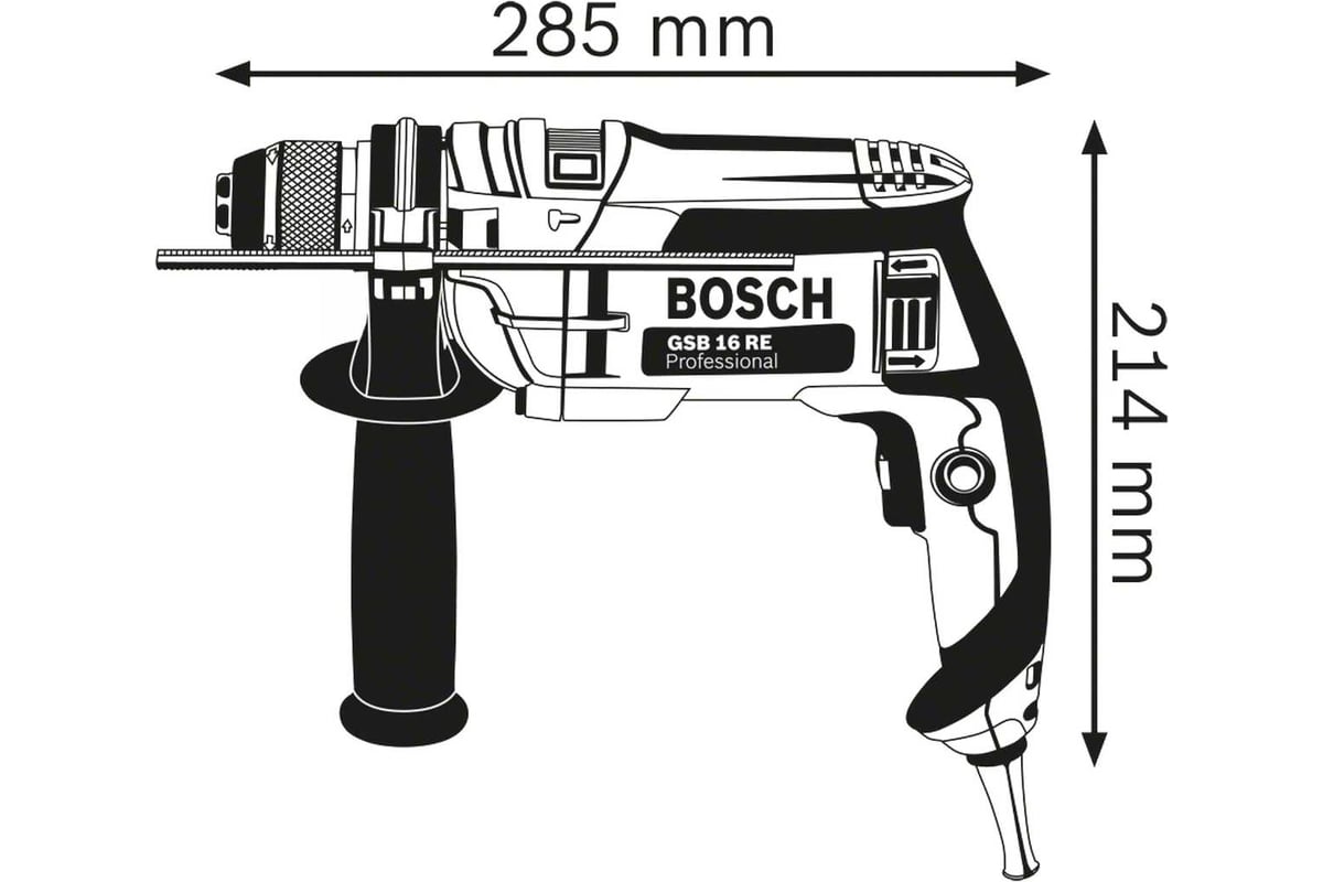 Ударная дрель Bosch GSB 16 RE 0.601.14E.500