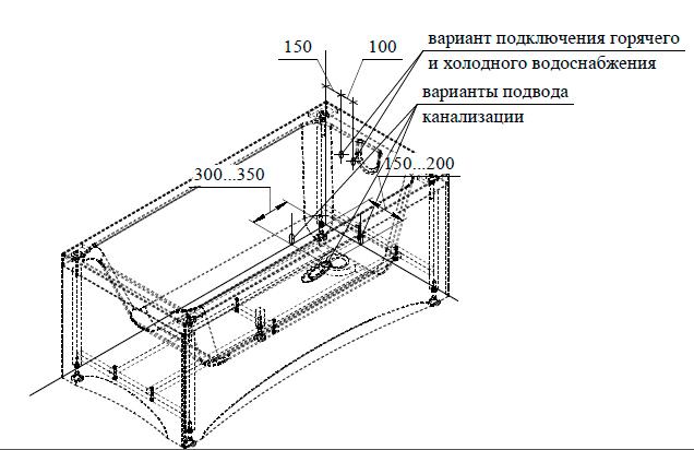 Акриловая ванна Ваннеса Агата 175x75 см