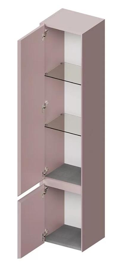 Шкаф пенал Kerama Marazzi Cubo 35 см левый, мальва матовая CUB.165Lh\MAL