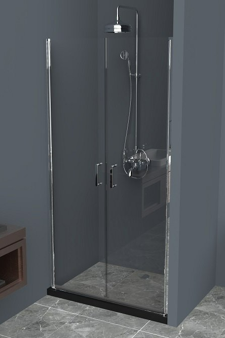 Душевая дверь BelBagno Uno 120x190 UNO-B-2-120-C-Cr прозрачная