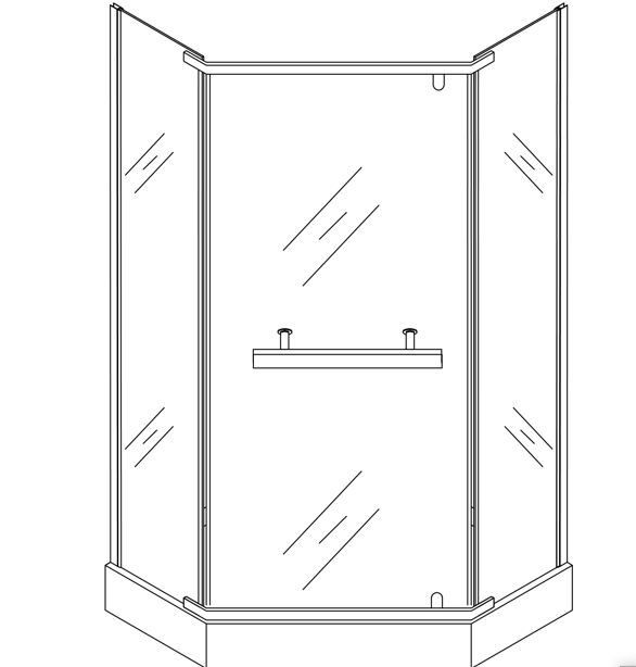 Душевой уголок Cerutti 90x90 ZP91