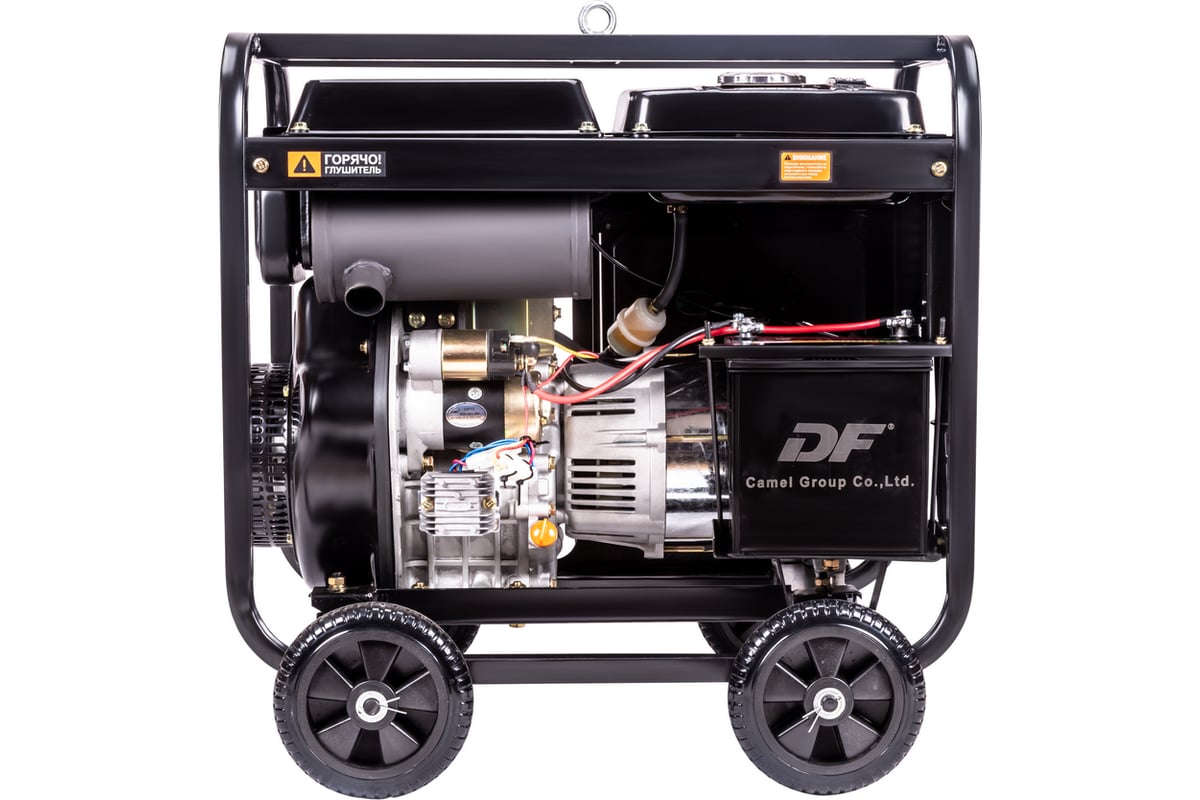 Дизельный генератор Foxweld expert d6500-1, 6.0-6.5 квт, 1ф, розетки 1x16А + 1x32А, ппп, мфд 3в1 8897