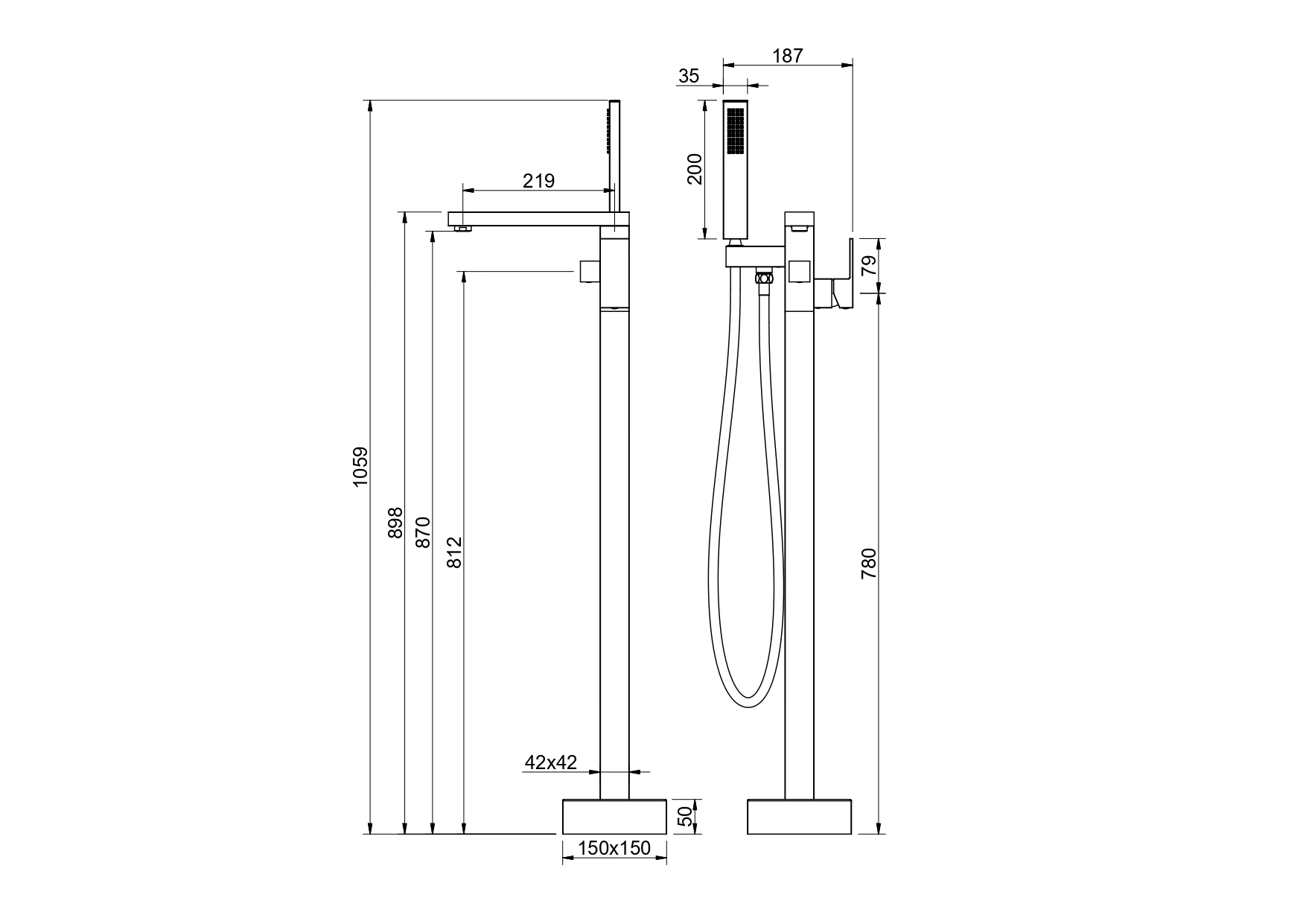 Напольный смеситель Aquatek Либра AQ1645