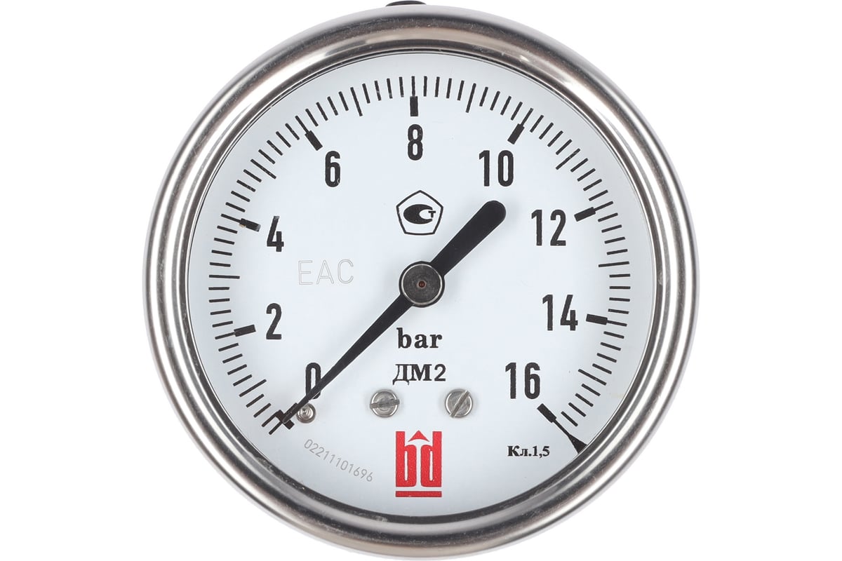 Манометр ДМ 2 063 Т (0-16) бар, кл.1.5, G1/4" DIN CASE BD 1152100028