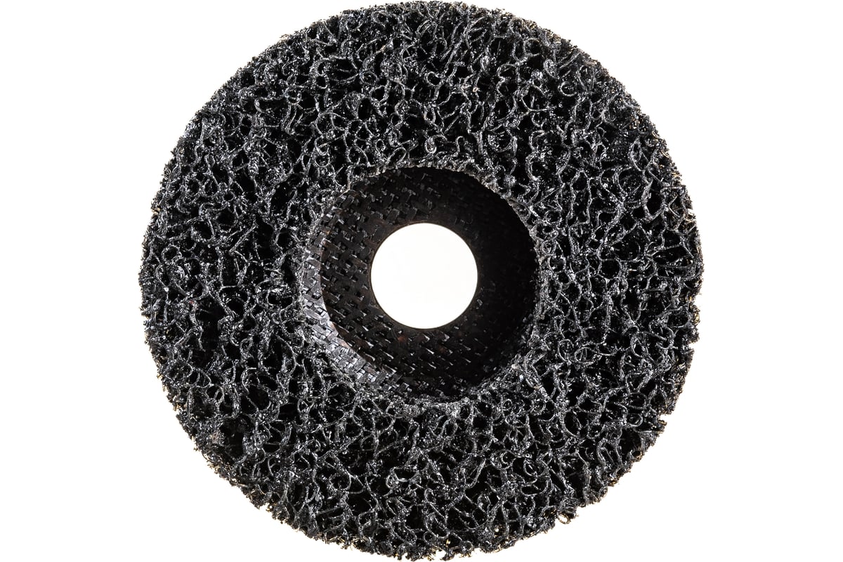 Диск зачистной Clean Strip Black 115х22 мм с фибровой оправкой BlackFox 12535