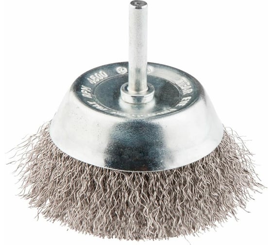 Щетка проволочная чашечная (75 мм; INOX; хвостовик 6.25 мм) Graphite 57H600
