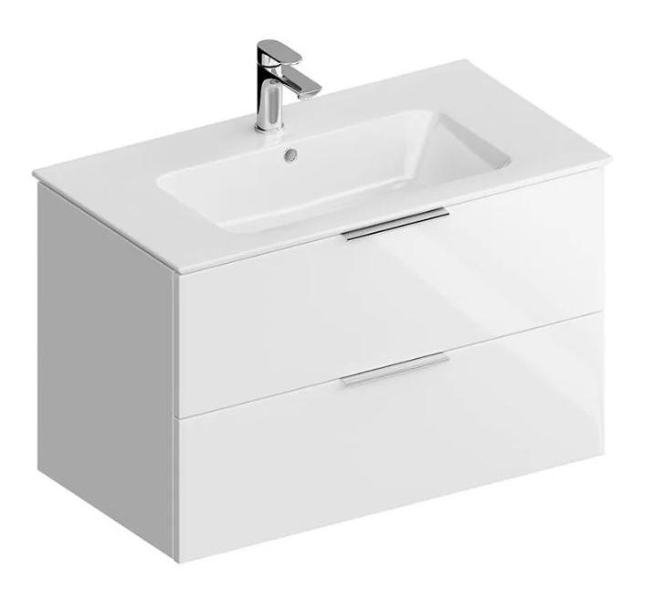 Тумба с раковиной Kerama Marazzi Piano 75 см белый глянцевый