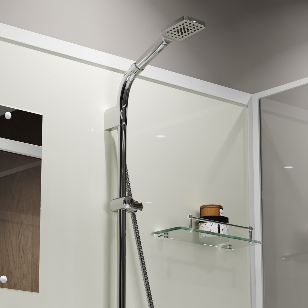 Душевая кабина Niagara Standart ST120/90/15Q/BK 120x90 стекло прозрачное, без крыши, без г/м