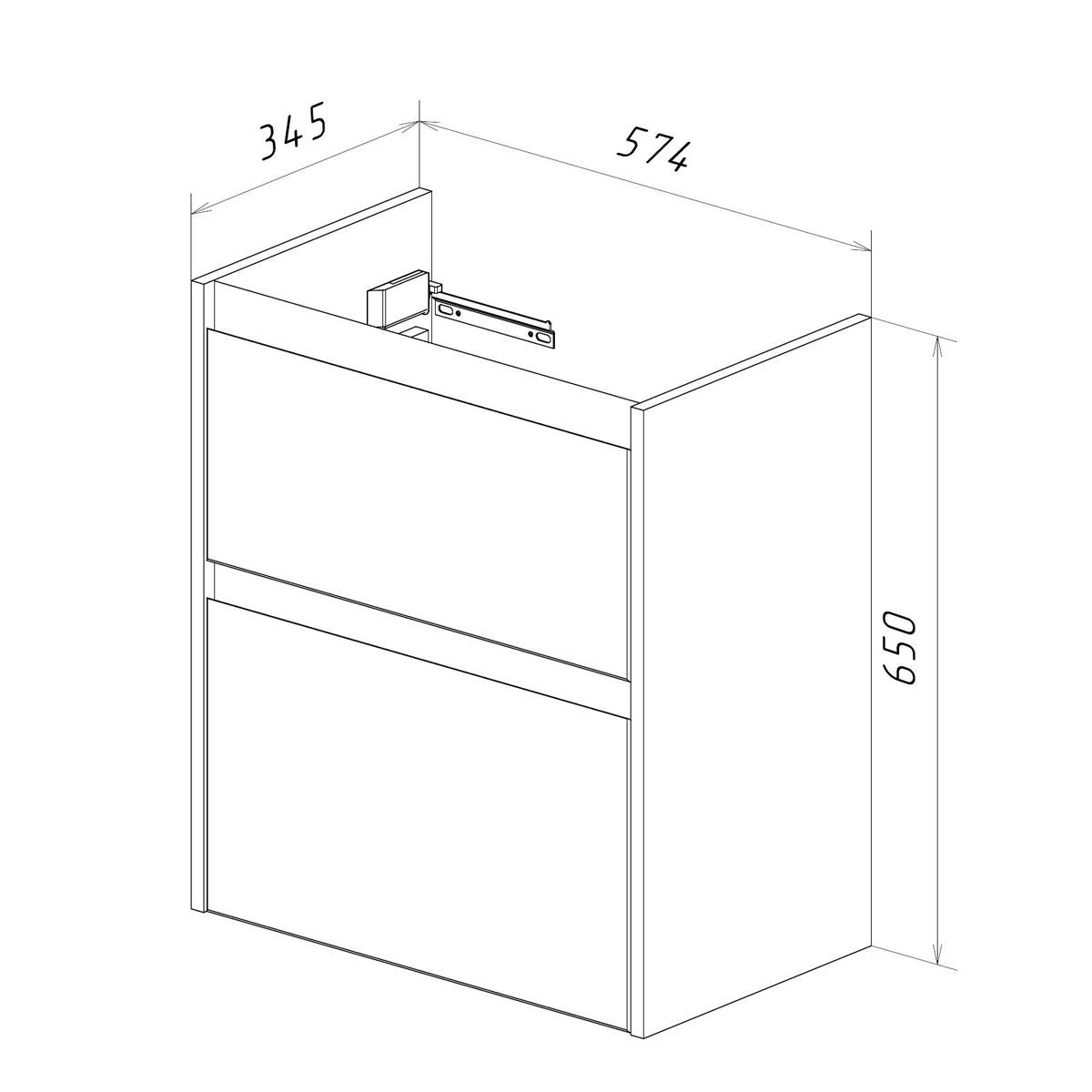 Мебель для ванной Lemark Combi 60 см белый глянец