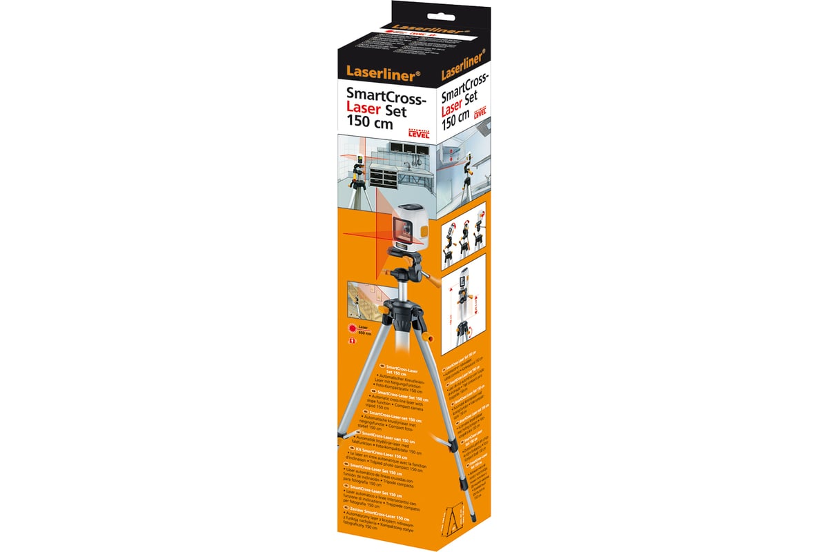 Автоматический перекрёстный лазерный прибор Laserliner SmartCross-Laser Set 150 cm 081.114A