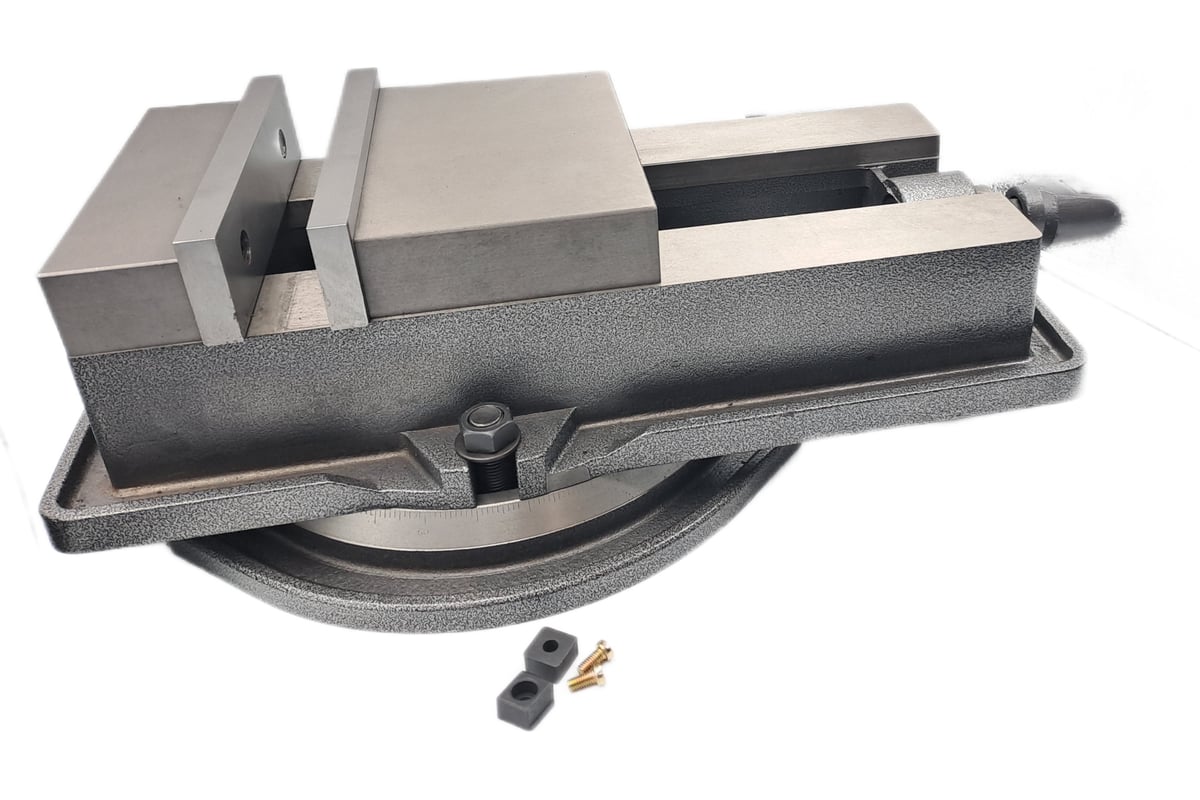 Станочные тиски TORNERI прецизионные поворотные L губок 200 мм, серия QM16200 Swivel 045761