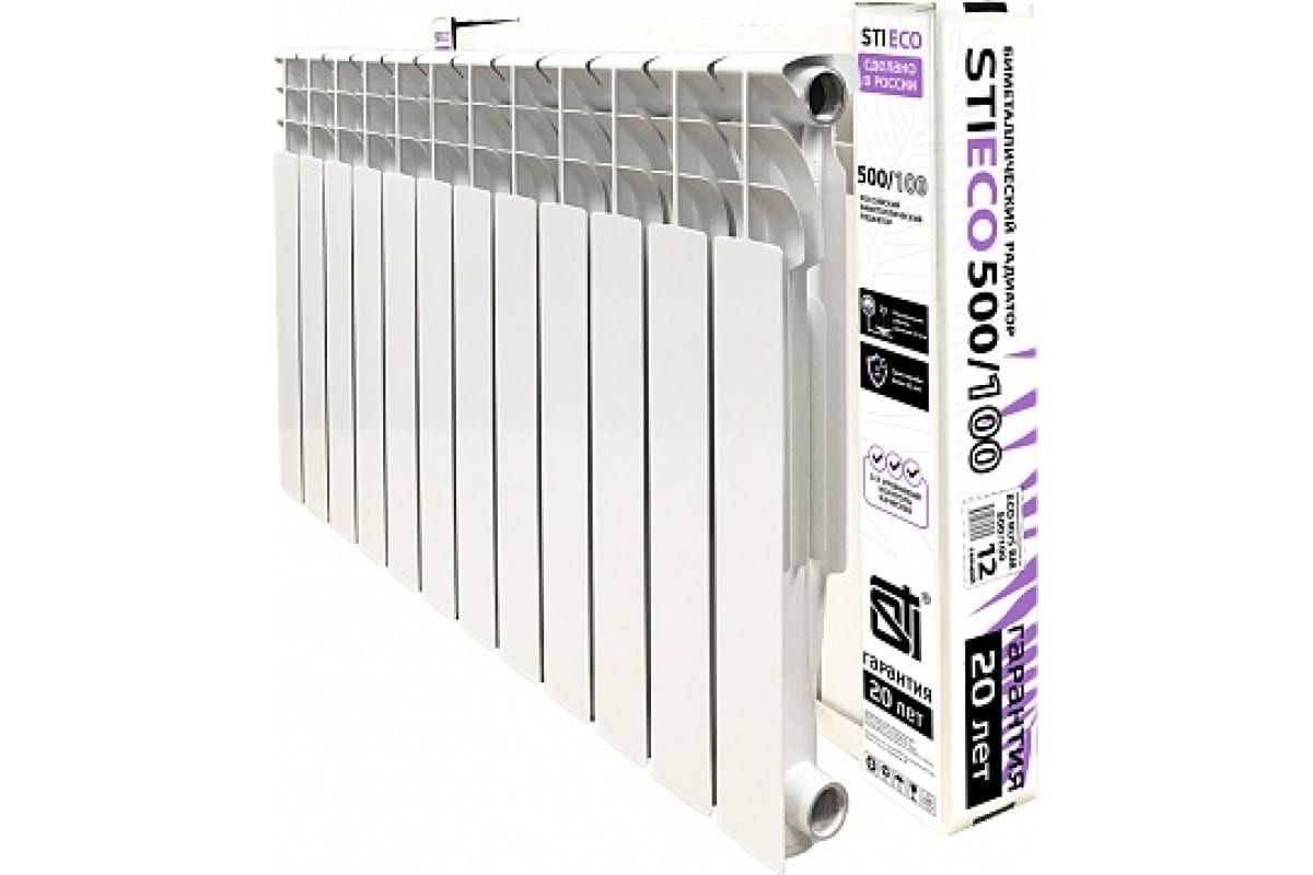Радиатор STI BIMETAL ECO RUS 500/100 12 секций ТТ000015901