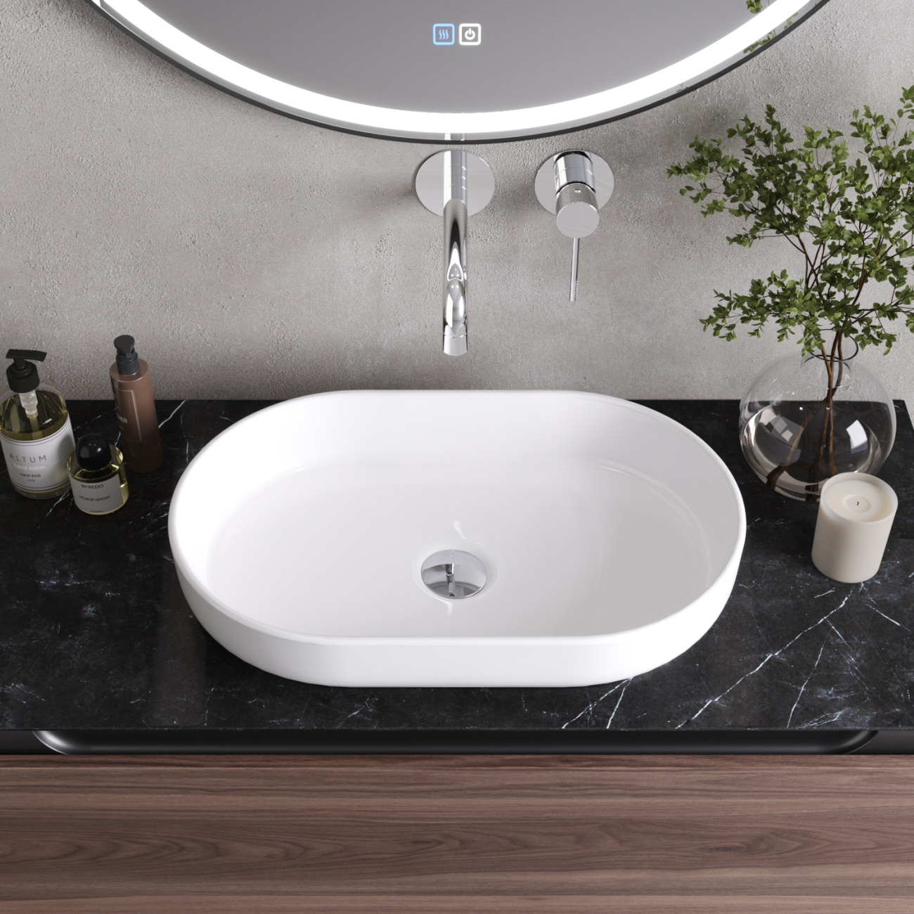 Раковина Cezares CZR-6594 55 см белый