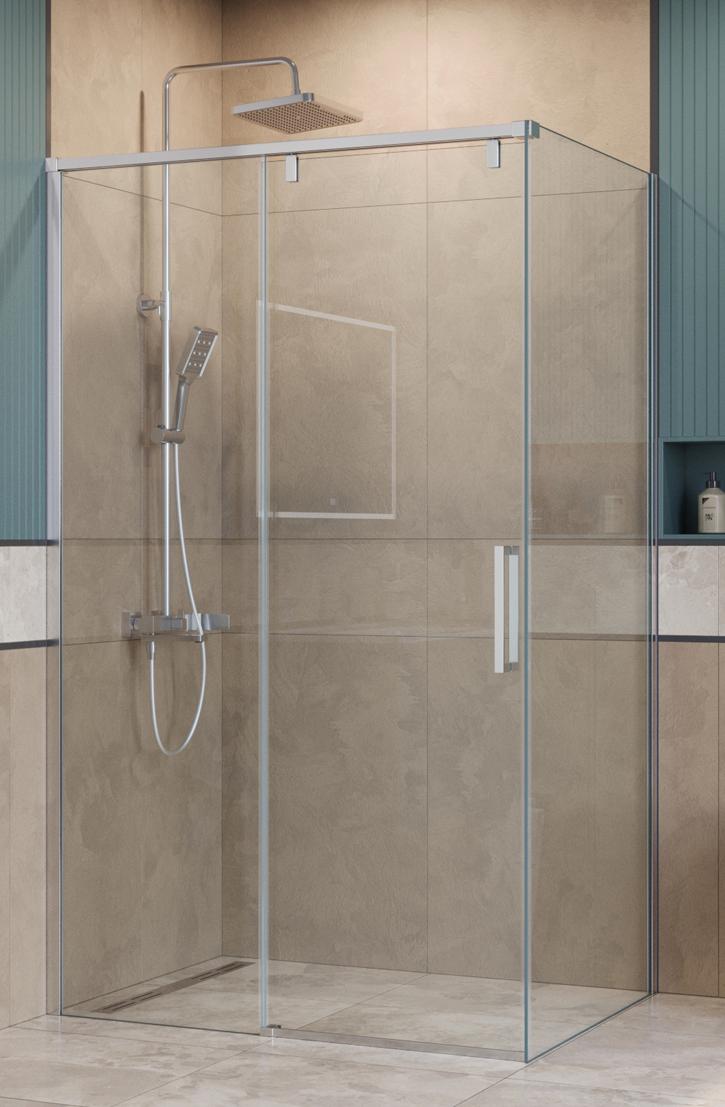 Душевой уголок BelBagno SOFT_CLOSE-1-AH-1-110/80-C-Cr 110x80 прозрачный, хром Душевой уголок BelBagno SOFT_CLOSE-1-AH-1-110/80-C-Cr 110x80 прозрачный, хром