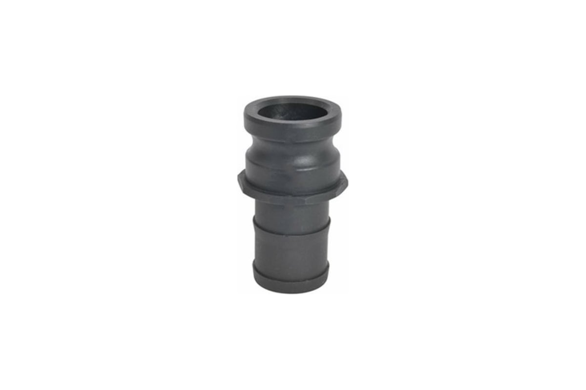Камлок TITAN LOCK 1,25" типа E, ниппель с хвостовиком (полипроп.) TL125EPP
