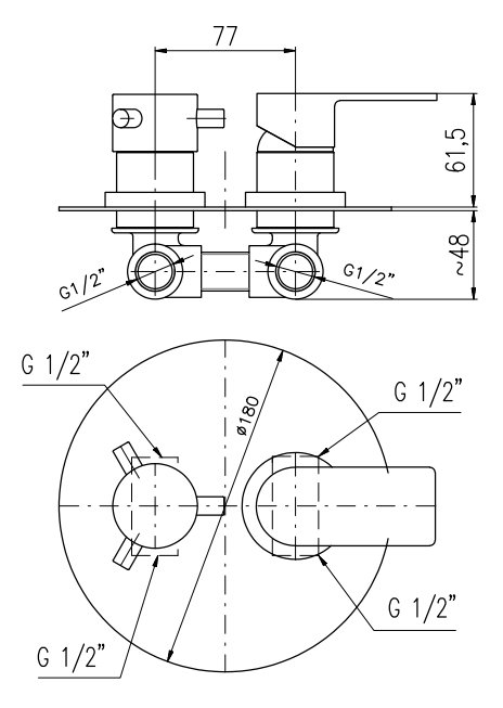 Смеситель для душа Rav Slezak Vltava VT486KCMAT черный матовый