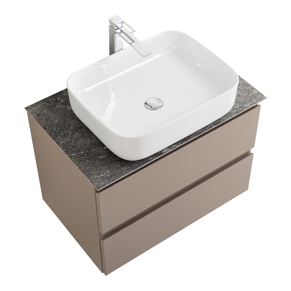 Мебель для ванной BelBagno Kraft 70 см со столешницей, эмаль, Бежевый матовый