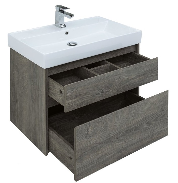 Мебель для ванной Aquanet Nova Lite 75 см, 2 ящика