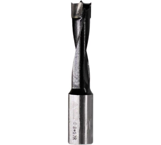 Сверло глухое 8х57 мм, хв-к 10 мм, R Deltatools 06-0060