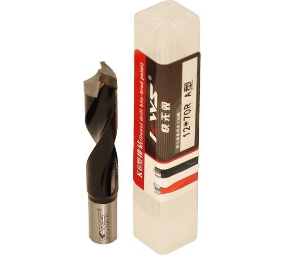Сверло для глухих отверстий KWS HW 12х43х70 мм, Z=2, R K6 4040-01003-A1270R