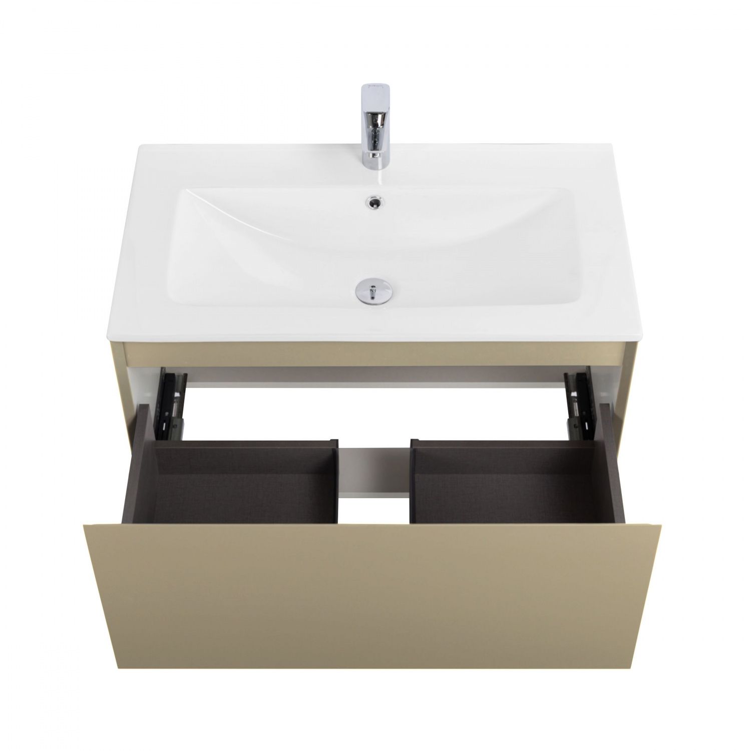 Мебель для ванной Art&Max Latina 80 см Серо-бежевый матовый