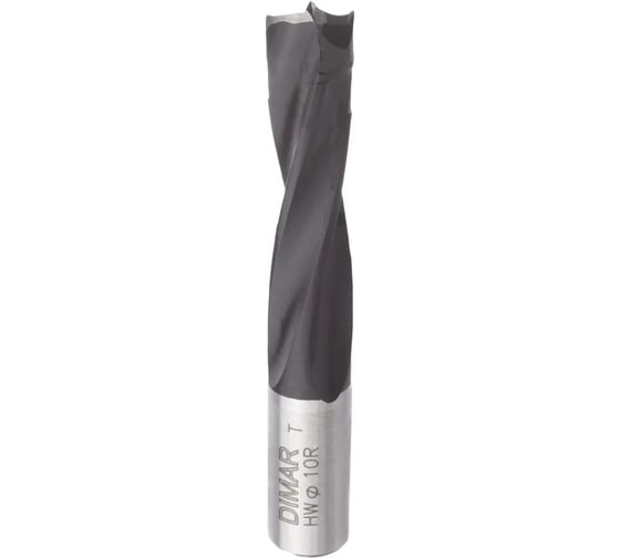 Сверло присадочное глухое правое 4 флейты 10x43 мм, L70. хвостовик 10x20 мм Dimar 2014477