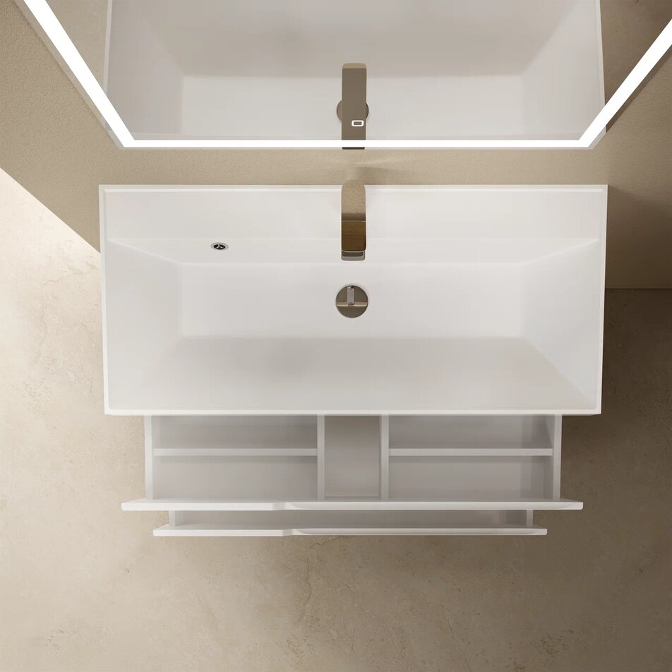 Тумба с раковиной AQUAme S3 100 см
