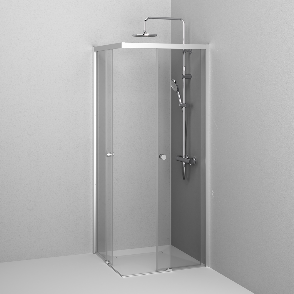 Душевой уголок Am.Pm X-Joy W94G-403-8080-МТ1К 80x80 прозрачный, хром матовый