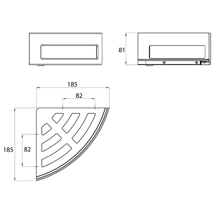 Полка Emco System2 3545 001 24, 18 см хром