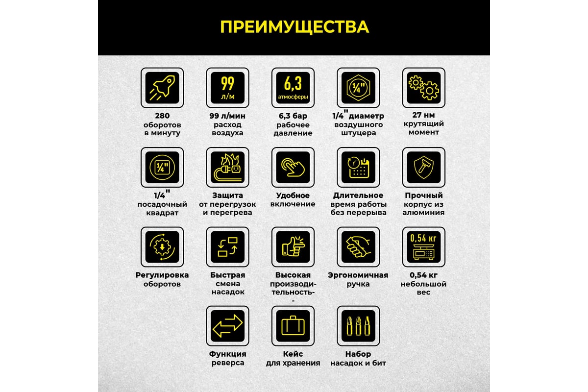 Пневматическая трещетка Technicom TC-RW2026C