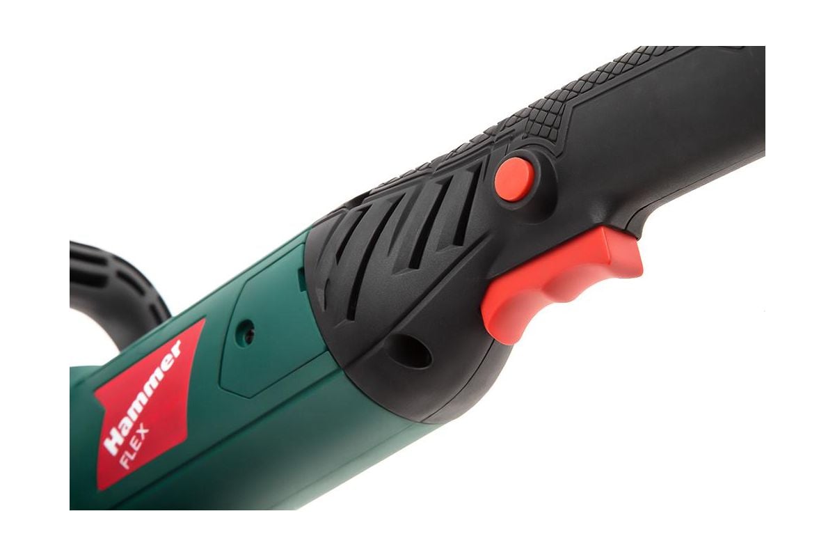Шлифовальная угловая машина Hammer Flex 1200 Вт, 600-3500 об/мин, тарелка 180 мм USM1200P