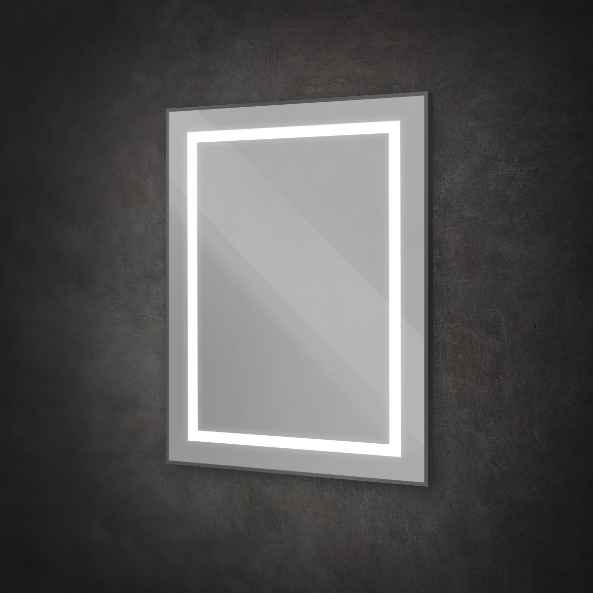 Зеркало BelBagno SPC-KRAFT-700-800-SENS-NERO 70x80 см сенсорный выключатель, черный